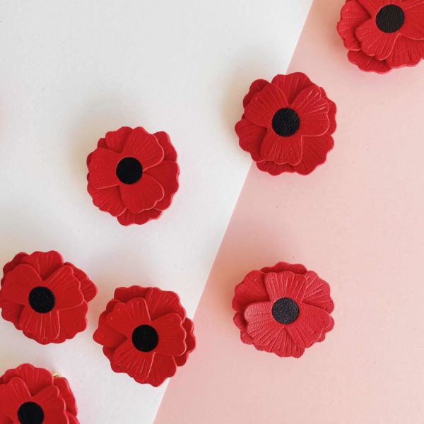 Broches coquelicots made in France