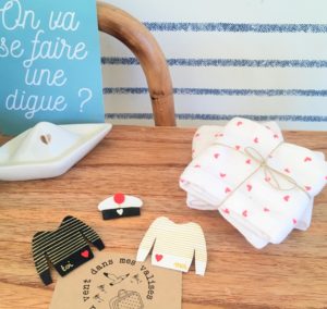 du vent dans mes valises - broche mariniere made in France