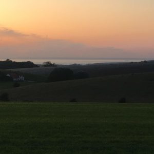 © du vent dans mes valises - soleil couchant sur la terre des deux caps et wissant