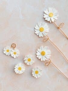 Bijoux fleurs de marguerites
